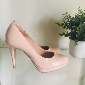 Blush Pink Patent Leather Pumps